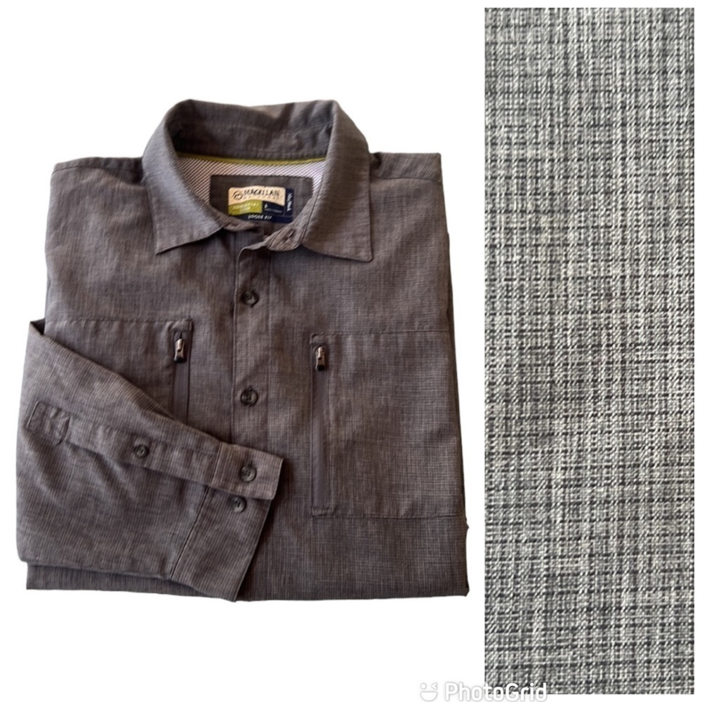 Magellan Adventure Gear Mag Wick Vented Button Down Shirt Large